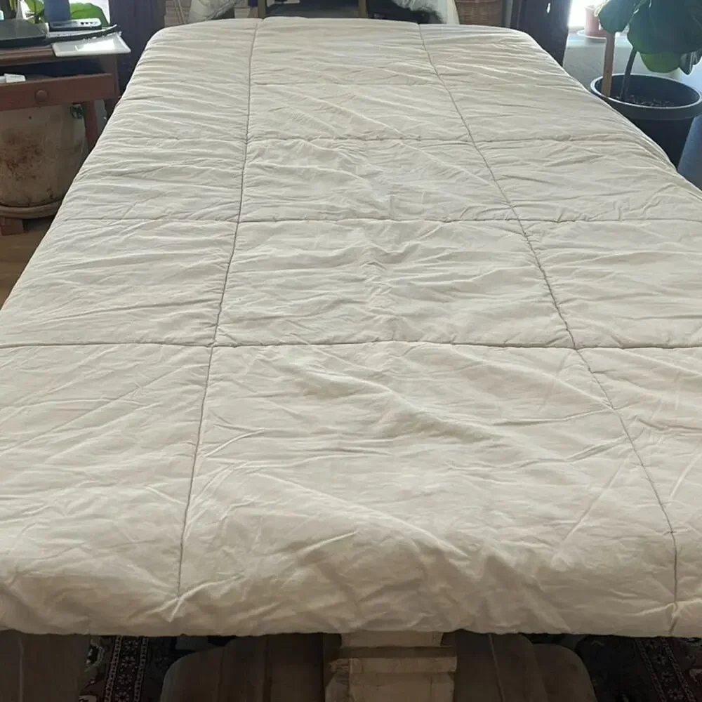 Sonoma Comforter Tan King Cal King Cotton Linen Blend Reversible